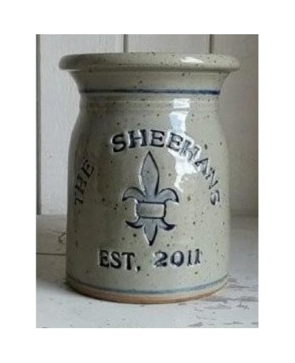 Wedding Gift or Anniversary Gift - Personalized Stoneware Crock